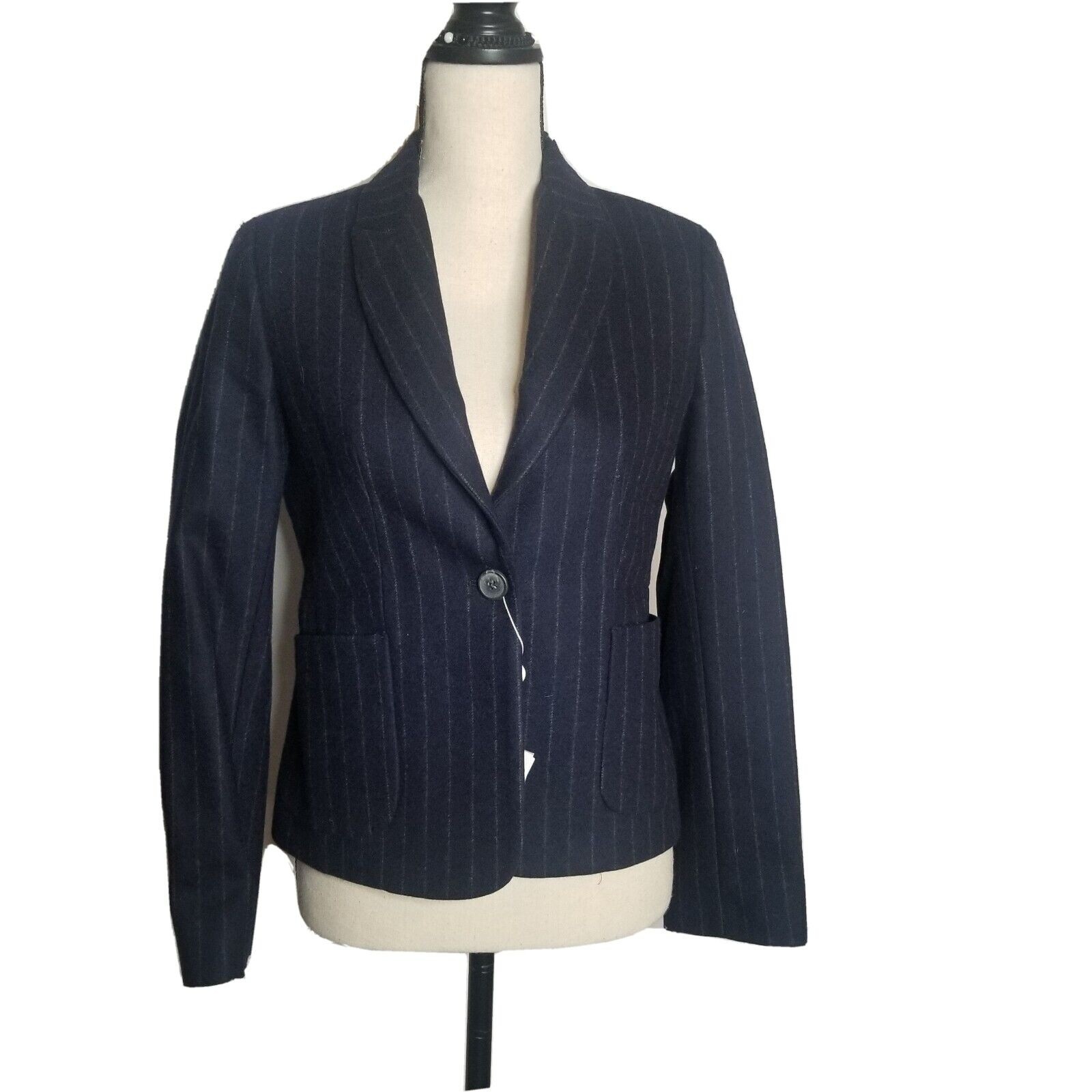 Nwt Laurence Dolige Size 0 Women's Striped Jacket Blazer New